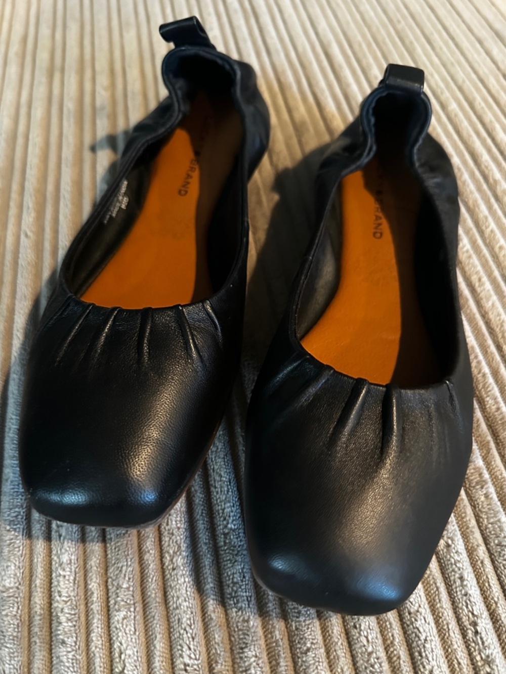 Lucky brand, Like new Black Leather Ballet Flats - Square Toe